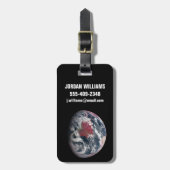 Wachstum der Pflanze auf dem Planeten Erde. Gepäckanhänger (Vorderseite vertikal)