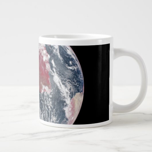 Wachstum der Pflanze auf dem Planeten Erde. Jumbo-Tasse (Rechts)