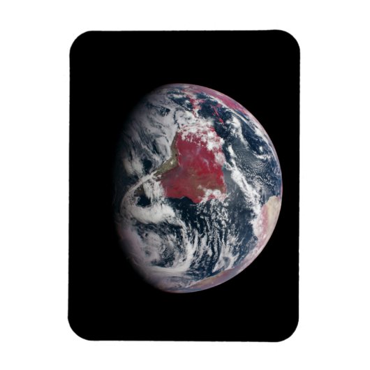 Wachstum der Pflanze auf dem Planeten Erde. Magnet (Vertikal)