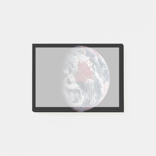 Wachstum der Pflanze auf dem Planeten Erde. Post-it Klebezettel (Vorderseite)