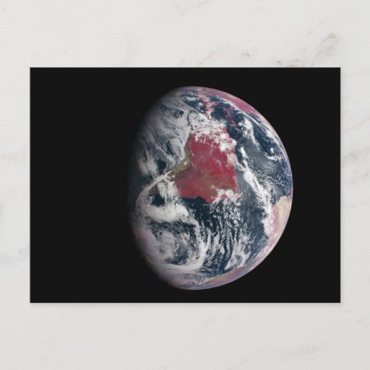 Wachstum der Pflanze auf dem Planeten Erde. Postkarte (Vorderseite)