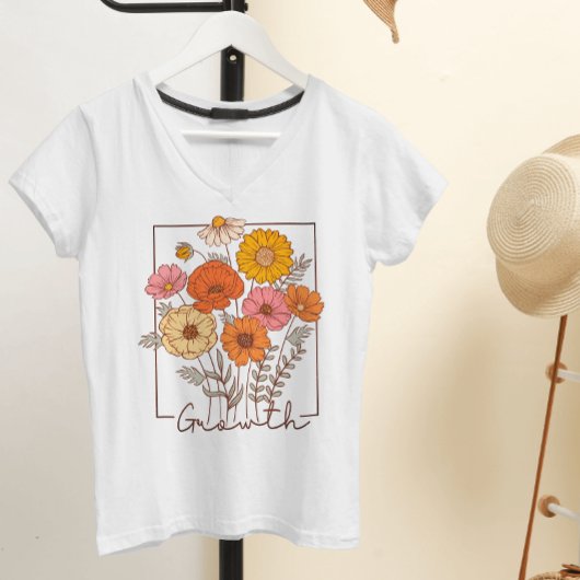 Wachstum der Wildblumen T-Shirt