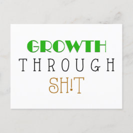 Wachstum durch Kackend, tägliche Bestätigung Flash Feiertagspostkarte