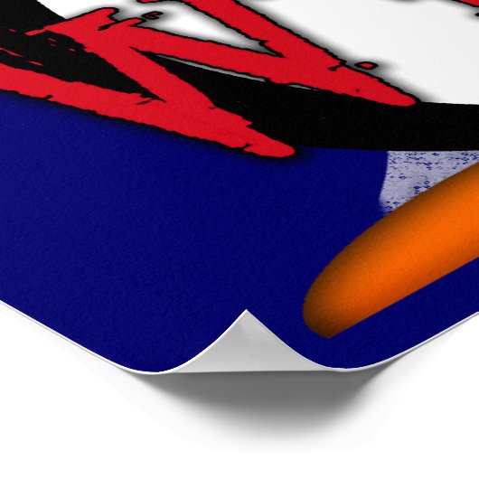 WACHSTUM? Evil Penguin™ Poster (Ecke)