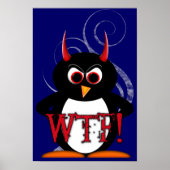 WACHSTUM? Evil Penguin™ Poster (Vorne)