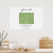 Wachstum - Feng Shui Grün Poster (Küche)