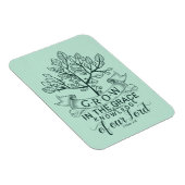 Wachstum in Grace Bible Verse Foto Magnet (Rechte Seite)