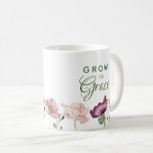 Wachstum in Grace Wasserfarbenfloral Kaffeetasse (VorderseiteRechts)