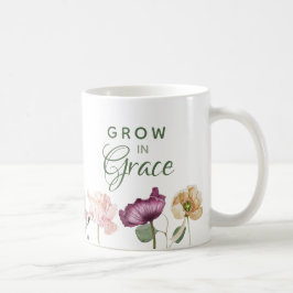 Wachstum in Grace Wasserfarbenfloral Kaffeetasse