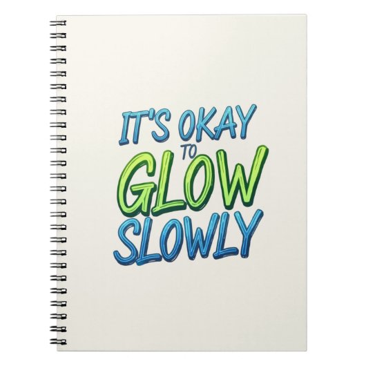 Wachstum in Ihrem eigenen Tempo Notizblock (Vorderseite)