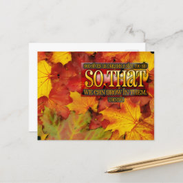 "Wachstum in Träumen" Inspirationssatz Postkarte