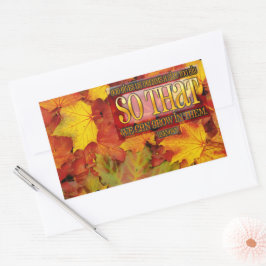 "Wachstum in Träumen" Inspirationssatz Rechteckiger Aufkleber