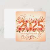 Wachstum ins neue Jahr Feiertagskarte (Vorne/Hinten)