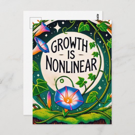 Wachstum ist nicht linear zur Bläserherrschaft Postkarte (Vorne/Hinten)