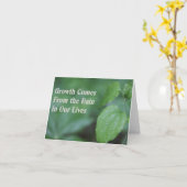 Wachstum kommt von der Regenkarte - leer im Innere Karte (Gelbe Blume)