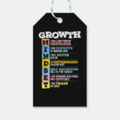 Wachstum Mindset Klasse Gehirn Motivation Unterneh Geschenkanhänger (Rückseite)