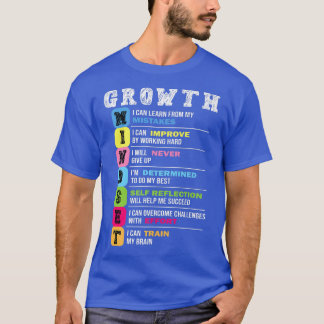 Wachstum Mindset Klasse Gehirn Motivation Unterneh T-Shirt