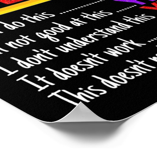 Wachstum Mindset Lehrer Kindness Power von yet Ins Poster (Ecke)