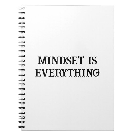 Wachstum Mindset Motivierend Women's Notebook Notizblock (Vorderseite)