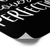 Wachstum Mindset Teacher Shirt Progress over Perfe Poster (Ecke)