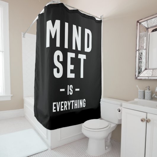 Wachstum Mindset Unternehmer Lehrer Fitness Motiva Duschvorhang (Beispiel)