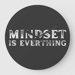 Wachstum Mindset Unternehmer Lehrer Fitness Motiva Große Wanduhr