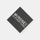 Wachstum Mindset Unternehmer Lehrer Fitness Motiva Serviette (Ecke)