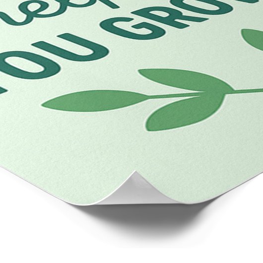 Wachstum Mindset Wall Art für Kinder Poster (Ecke)