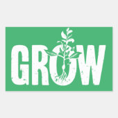 Wachstum Rechteckiger Aufkleber (Vorderseite)