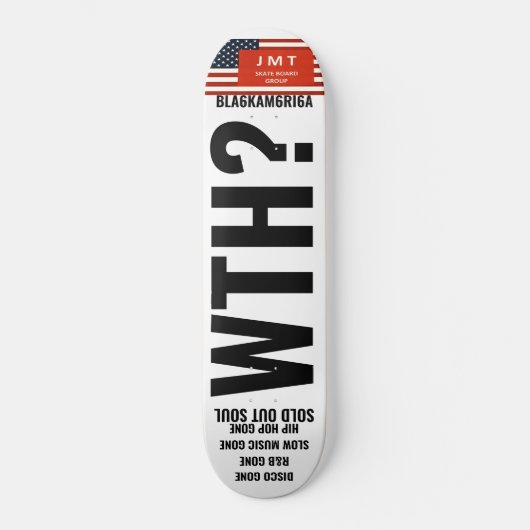 WACHSTUM? SCHWARZE AMERIKA-Skateboard Skateboard (Vorderseite)