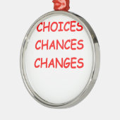 Wachstum Silbernes Ornament (Links)