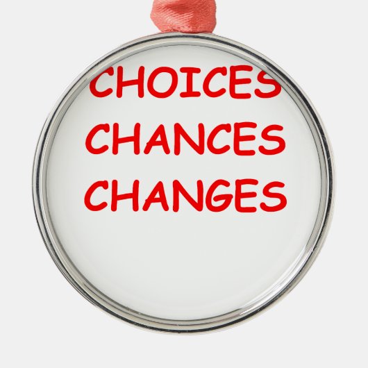 Wachstum Silbernes Ornament (Vorne)