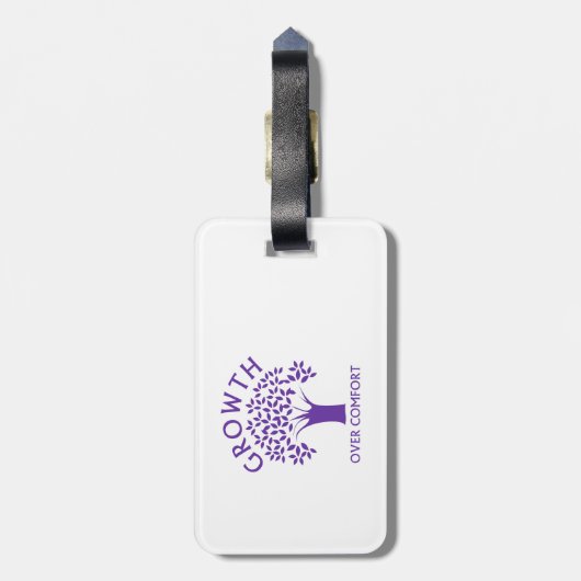 Wachstum über Komfort Gepäckanhänger (Rückseite vertikal)