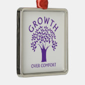 Wachstum über Komfort Ornament Aus Metall (Rechts)