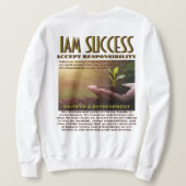 WACHSTUM UND Entwicklung Sweatshirt (Design Rückseite)