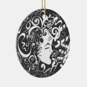 Wachstum und Harmonie Keramik Ornament (Rechts)