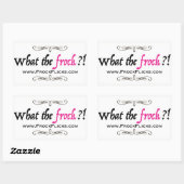 WACHSTUM? - Was für ein Frock!! -Aufkleber Rechteckiger Aufkleber (Blatt)