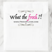 WACHSTUM? - Was für ein Frock!! -Aufkleber Rechteckiger Aufkleber (Tasche)