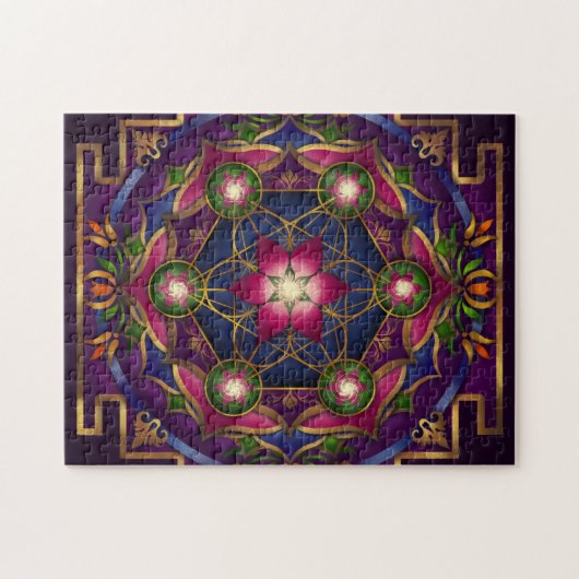 Wachstums-Mandala-Puzzlespiel durch Rachel C. Puzzle (Horizontal)