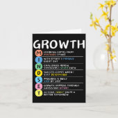 Wachstums-Mindset Clroom Brain Motivation Entrepre Karte (Gelbe Blume)