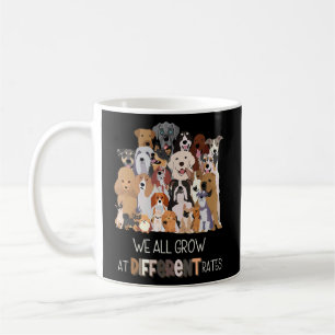 Wachstums-Mindset-Klassenlehrer Dog Thema Diversi Kaffeetasse
