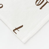 Wachstumsbeobachter - Weißblüten zweigt Meilenstei Fleecedecke (Ecke)