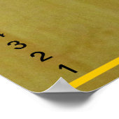 Wachstumsdiagramm - Bambusbretter mit Messungen Poster (Ecke)