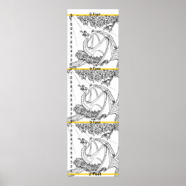 Wachstumsdiagramm - Drache in den Bäumen Poster