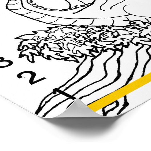 Wachstumsdiagramm - Drache in den Bäumen Poster (Ecke)