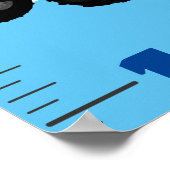 Wachstumsdiagramm für den niedlichen Cartoon Poster (Ecke)