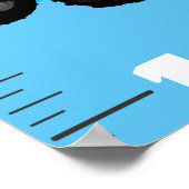 Wachstumsdiagramm für den niedlichen Cartoon Poster (Ecke)