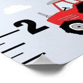 Wachstumsdiagramm für den Niedlichen LKW-LKW-LKW-V Poster (Ecke)