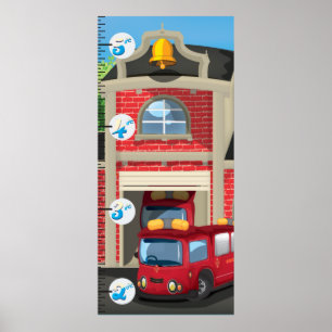 Wachstumsdiagramm für Feuerronden Poster