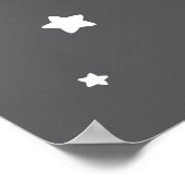 Wachstumsdiagramm für Kinder - Raketenschiff Poster (Ecke)